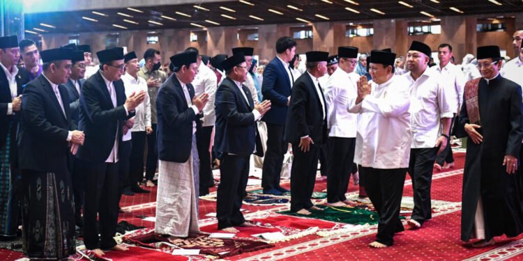 Presiden Prabowo Tunaikan Salat Idulfitri 1446 Hijriah di Masjid Istiqlal