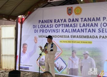 Mentan RI Tinjau Optimalisasi Lahan Panen Raya dan Tanam Padi di Kecamatan Kurau
