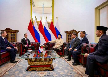 Presiden Prabowo Terima Kunjungan Kehormatan Wakil Perdana Menteri Pertama Federasi Rusia di Istana Merdeka
