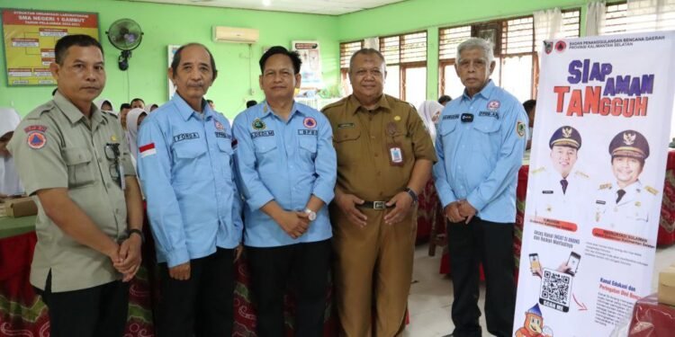 BPBD Kalsel Berikan Sosialisasi dan Pelatihan Kebencanaan di SMAN 1 Gambut