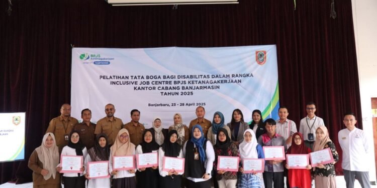 Asah Keterampilan Disabilitas, Pemprov Kalsel Bersinergi Dengan BPJS Ketenagarkerjaan Berikan Pelatihan Tata Boga