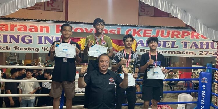 Kejurprov Kick Boxing Kalsel 2025 Resmi Ditutup, Kabupaten Tala Menjadi Juara