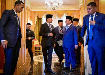 Putra Mahkota Brunei Jemput Langsung Presiden Prabowo Menuju Istana Nurul Iman