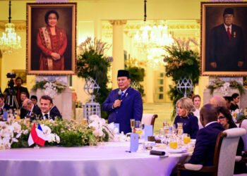 Presiden Prabowo dan Presiden Macron Rayakan Persahabatan Dua Bangsa Lewat Jamuan Kenegaraan