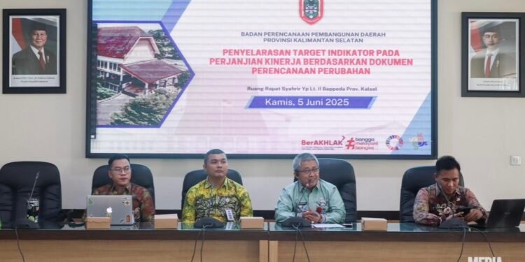 Bappeda Kalsel Gelar Penyelarasan Target Indikator untuk Perkuat Keterpaduan Perencanaan Pembangunan Daerah