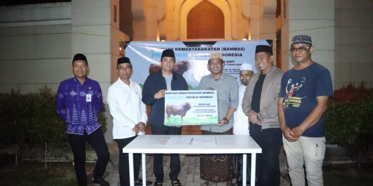 Bupati Andi Rudi Latif Salurkan Sapi Kurban Bantuan Presiden RI