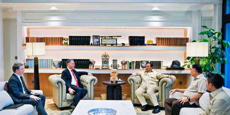Presiden Prabowo Terima Kunjungan Wakil PM Australia Richard Marles di Kertanegara