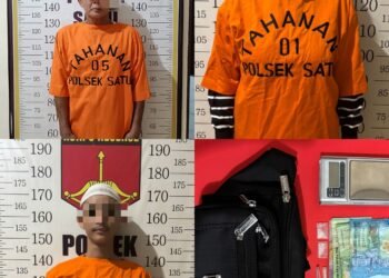 Polisi Ciduk 3 Pengedar Sabu di Satui