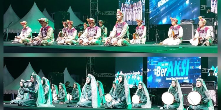 Pengunjung Aksi Tanah Bumbu Bershalawat Terus Membludak dan Semakin Seru