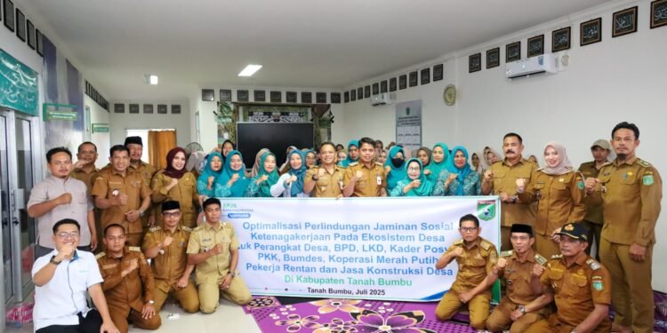 Pemerintah Daerah Tanah Bumbu, Perluas Perlindungan Jaminan Sosial Ketenagakerjaan Ekosistem Desa