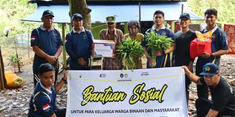 Merdeka Peduli Sesama Dalam Semarak HUT RI Ke-80, Lapas Batulicin Gelar Bakti Sosial