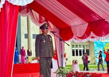 Panglima TNI Tekankan Soliditas dan Kewaspadaan Prajurit pada Peringatan HUT ke-80 TNI di Kotabaru