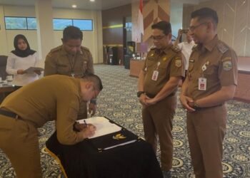 Pemkab. Kotabaru Lakukan Penandatanganan Komitmen Tindak Lanjut Rekomendasi BPK Kalsel
