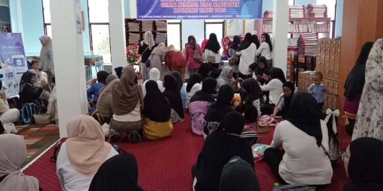 Anak-Anak TK Antusias Ikuti Kelas Literasi dan Bercerita di Perpustakaan Daerah Kotabaru