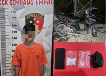 Edarkan 23 Gram Sabu, Remaja di Tanah Bumbu Diamankan Polsek Simpang Empat