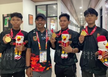 Cabor Menembak Persembahkan Medali Emas Pertama untuk Kalsel di POPNAS XVII