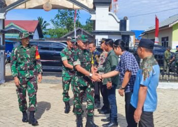 TMMD ke-126 Tanah Bumbu dibawah sorotan Itjenad, Tim Wasev Tinjau Langsung di Rejosari