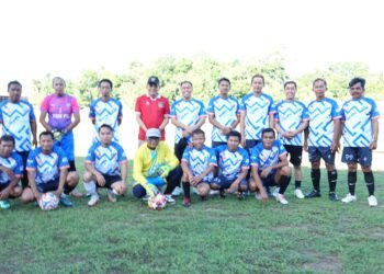 Pertandingan Sepak Bola Jadi Penutup Hangat Studi Tiru KORPRI Balangan di Kotabaru