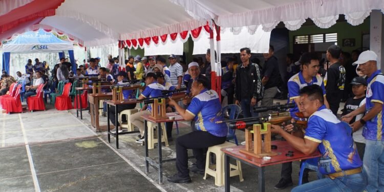 Puluhan Peserta Ikuti Kejuaraan Menembak Antar SKPD Kotabaru 2025