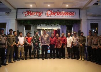 Sinergitas Pengamanan, Polres Tanbu Gelar Patroli Gabungan Malam Natal