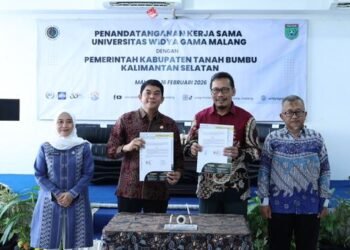 Perkuat Pembangunan Berbasis Riset, Bupati Andi Rudi Latif Teken Kerja Sama Strategis dengan Universitas Widya Gama Malang