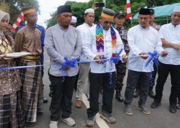 Resmikan Jalan Desa Teluk Tamiang, Bupati Muhammad Rusli Perkuat Konektivitas dan Wisata
