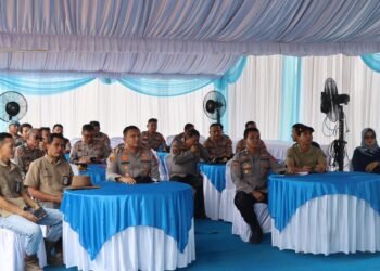 Kapolres Tanah Bumbu Ikuti Zoom Meeting Penanaman Jagung dan Penandatanganan MoU KUR Bersama Kapolri