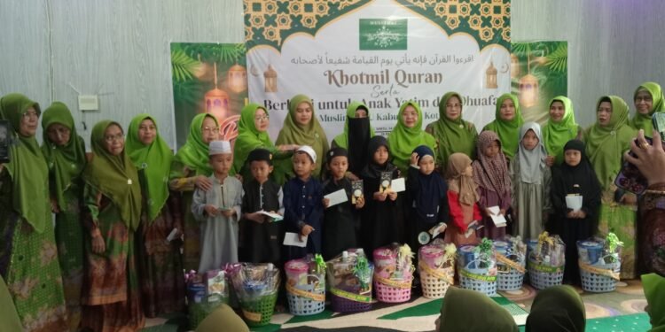 Muslimat NU Kotabaru Gelar Khotmil Qur’an dan Santunan Anak Yatim-Dhuafa