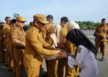 Pemkab Kotabaru Gelar Apel Pagi dan Halal Bihalal, ASN dihimbau Terbuka terhadap Kritik dan saran