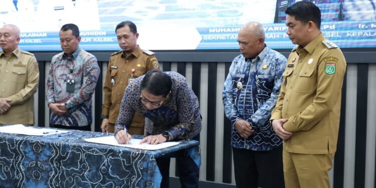 Kontrak Pembangunan Jembatan Pulau Laut Resmi Diteken, Tanah Bumbu – Kotabaru Siap Terkoneksi
