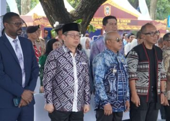 Bupati Kotabaru Muhammad Rusli Hadiri Penandatanganan Prasasti Dermaga Pasar Terapung di TMII Jakarta