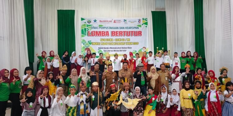 Menyambut Hari Jadi ke -76, Dispersip Kotabaru Gelar Lomba Bertutur