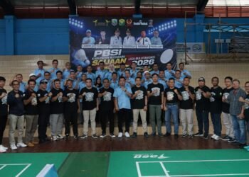 Meriahkan Hari Jadi ke-76 Kabupaten Kotabaru, Saijaan Liga Bulutangkis 2026 Resmi Dibuka.
