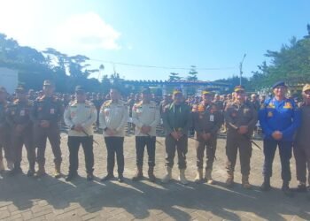 Pemkab. Kotabaru Jadi Tuan Rumah Penyelenggaraan Apel Pasukan Kesiapsiagaan Satpol-PP dan Damkar Se-Kalsel