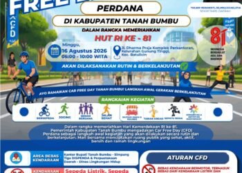 CFD Perdana Tanah Bumbu Meriahkan HUT RI Ke-81 dengan Olahraga, UMKM, dan Edukasi Lingkungan