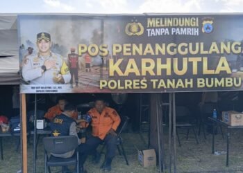 Cek Kesiapan  Personil hingga Alat Karhutla, Kapolres Tanah Bumbu Sidak Posko Sarigading