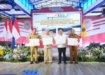 Bupati Kotabaru Lakukan Penandatanganan Adendum Nota Kesepakatan Bersama Proyek Strategis di Kal-Sel