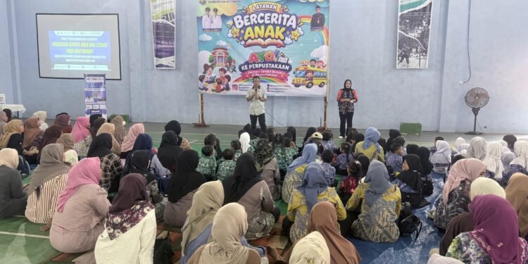 Bangun Budaya Baca Sejak Dini, Dispersip Kotabaru Gelar Story Telling Bersama PT Arutmin