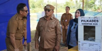 Bupati Kotabaru Tinjau Langsung Pelaksanaan Pilkades Serentak di TPS Desa Megasari