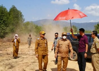 Dorong Pembangunan Infrastruktur, Bupati Tinjau Rencana Jalan Pembangunan Pelabuhan Pemerintah Kabupaten Kotabru