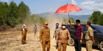 Dorong Pembangunan Infrastruktur, Bupati Tinjau Rencana Jalan Pembangunan Pelabuhan Pemerintah Kabupaten Kotabru