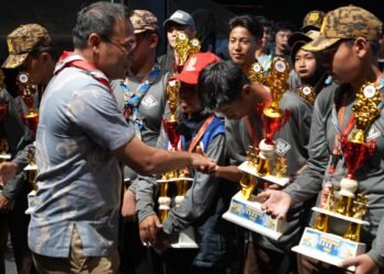 Malam Puncak Hari Pramuka ke-65 di Kotabaru Berlangsung Meriah