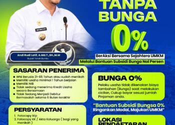 Bupati Andi Rudi Latif Siapkan Program Kredit Tanpa Bunga bagi Usaha Mikro