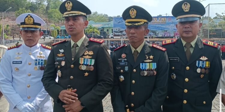 Kodim 1022 Tanah Bumbu Gelar Upacara Sederhana dan Khitmat Peringati HUT ke-81 TNI